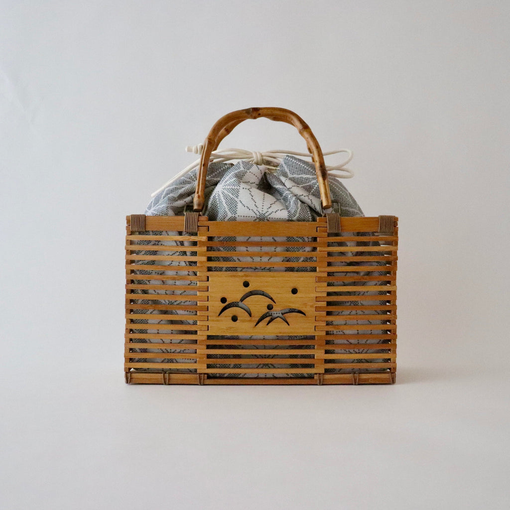 籠バッグ「露芝 - gry」大原商店