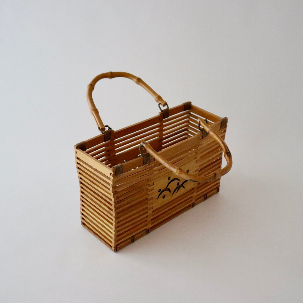 籠バッグ「露芝 - gry」大原商店