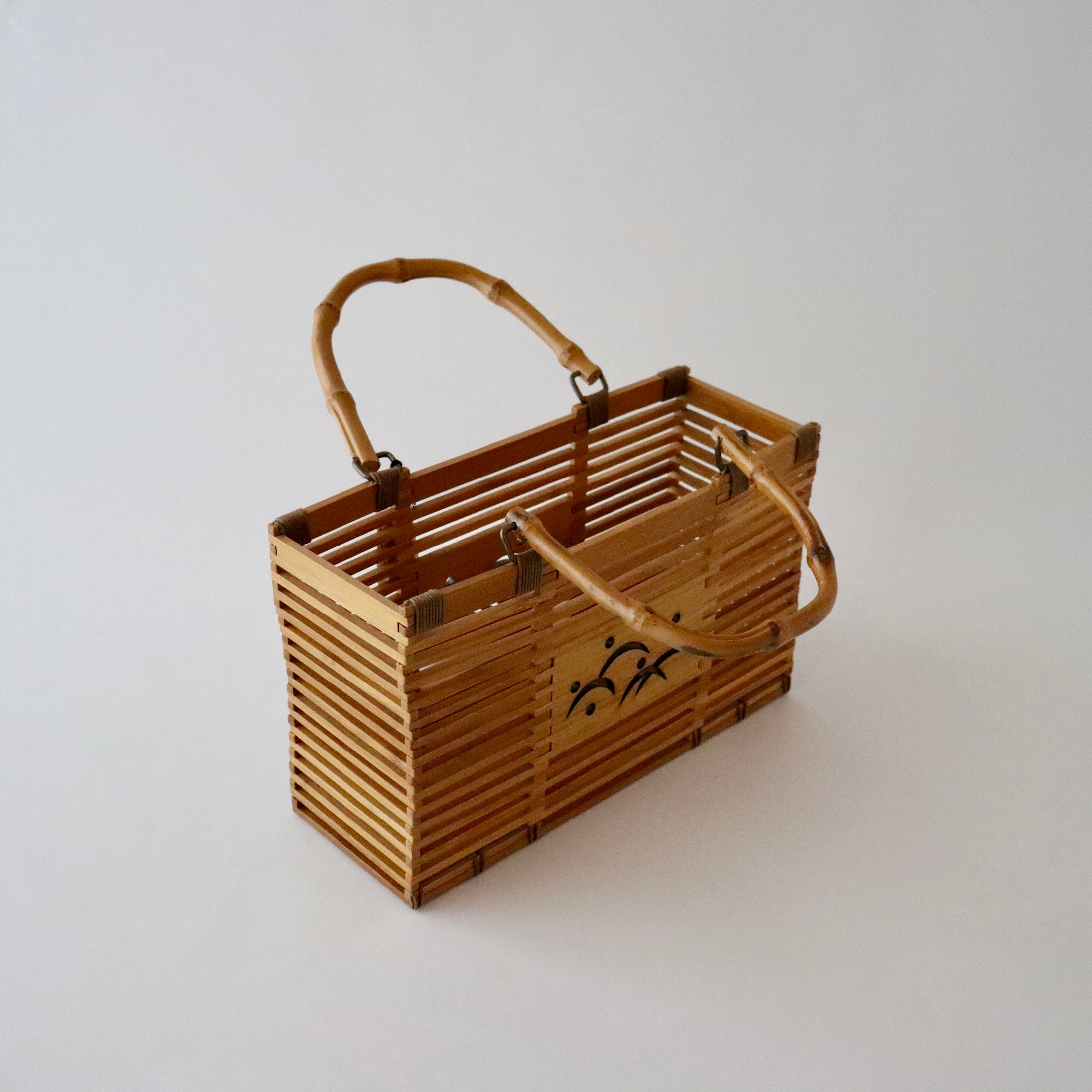 籠バッグ「露芝 - gry」大原商店